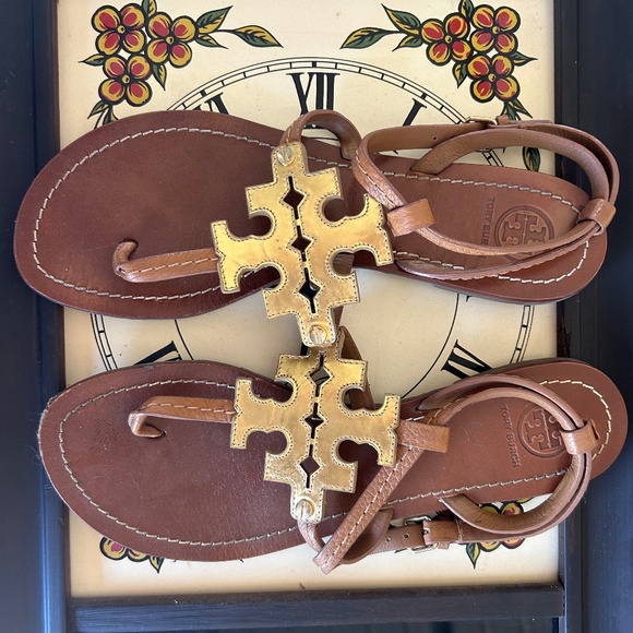 Tory Burch Chandler Sandals, Size 7.5 - Picture 1 of 4